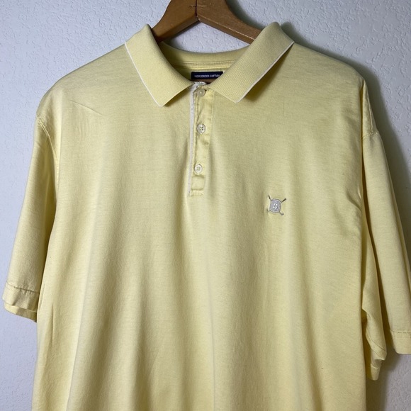 CHAPS GOLF Polo Shirt Men Size XL Yellow Short Sleeve‎ Casual Golf Logo - Picture 5 of 10